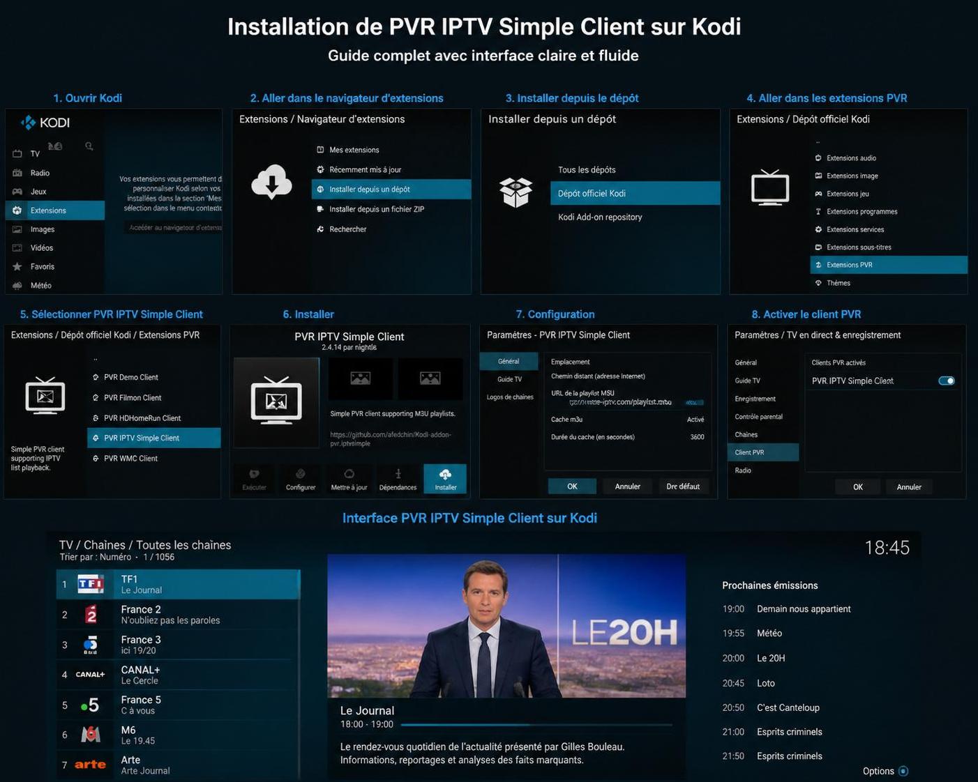 découvrez comment lire une playlist m3u sur kodi grâce à ce guide étape par étape simple et détaillé, adapté aux débutants et utilisateurs avancés.