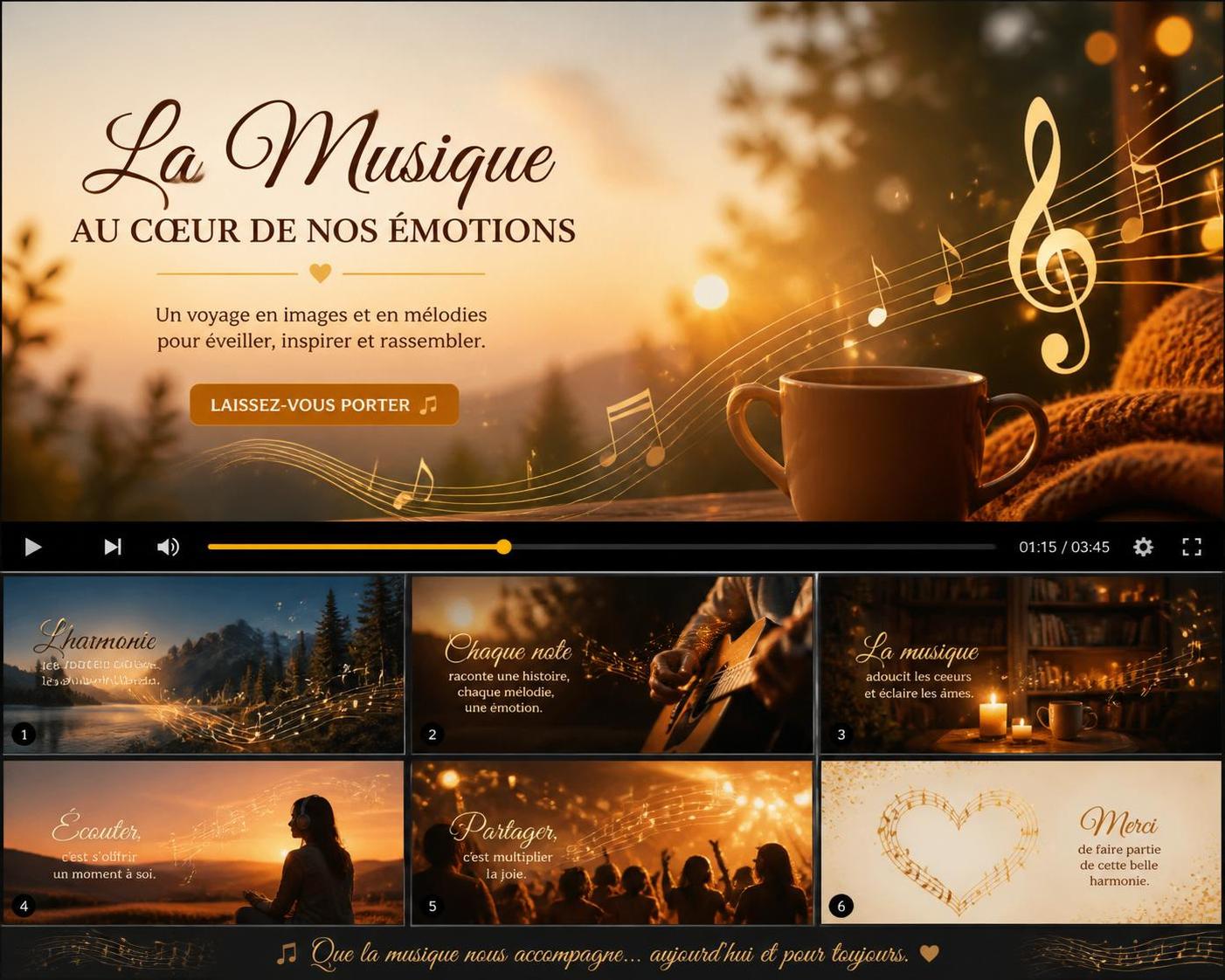 apprenez à mettre de la musique sur vos photos et créez un diaporama animé facilement pour rendre vos souvenirs encore plus vivants et captivants.