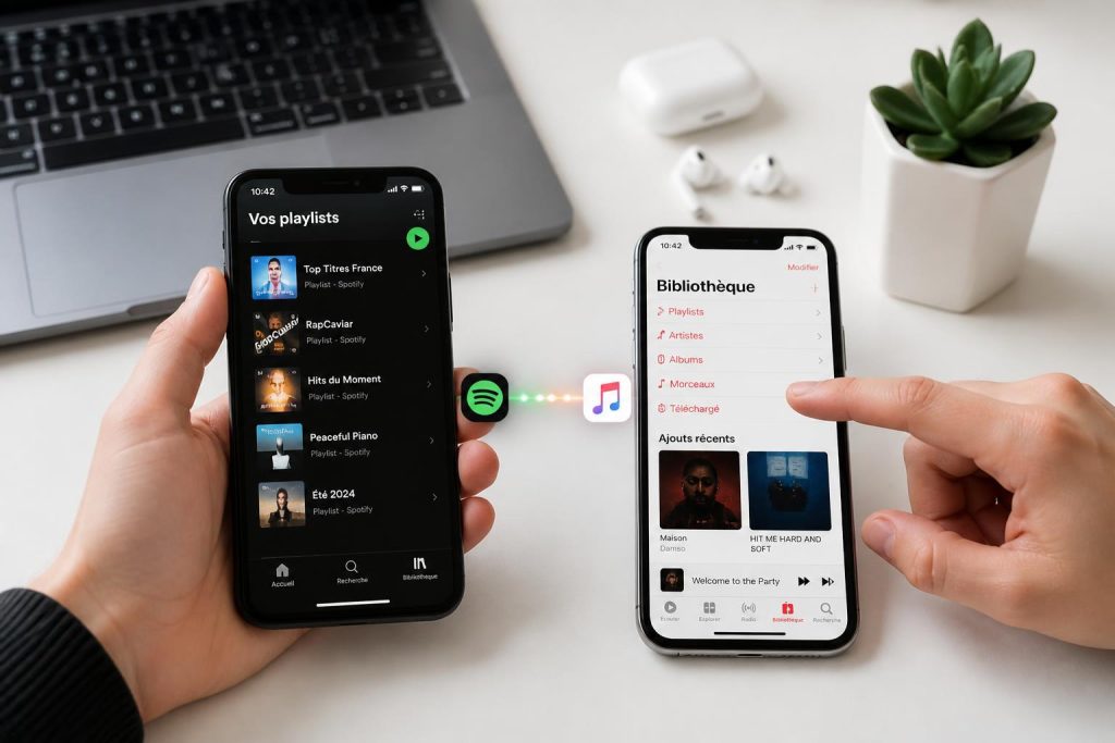 découvrez comment transférer facilement vos playlists spotify vers apple music en quelques étapes simples pour profiter de votre musique préférée sur les deux plateformes.