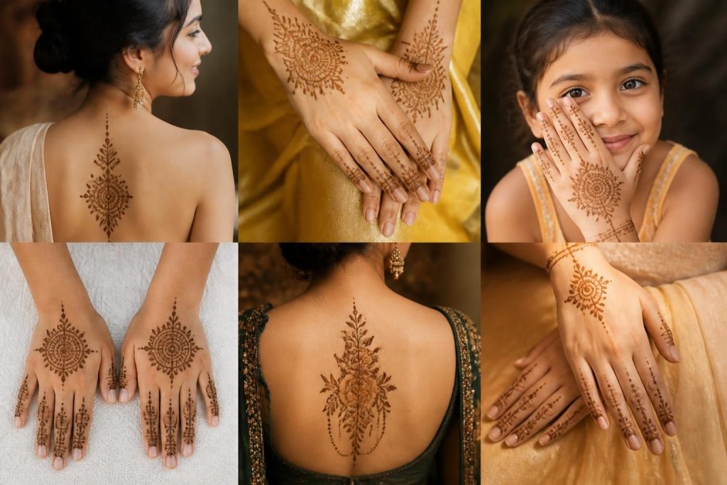 découvrez des designs mehndi simples et élégants pour les mains, le dos et les enfants, faciles à réaliser et parfaits pour toutes les occasions.