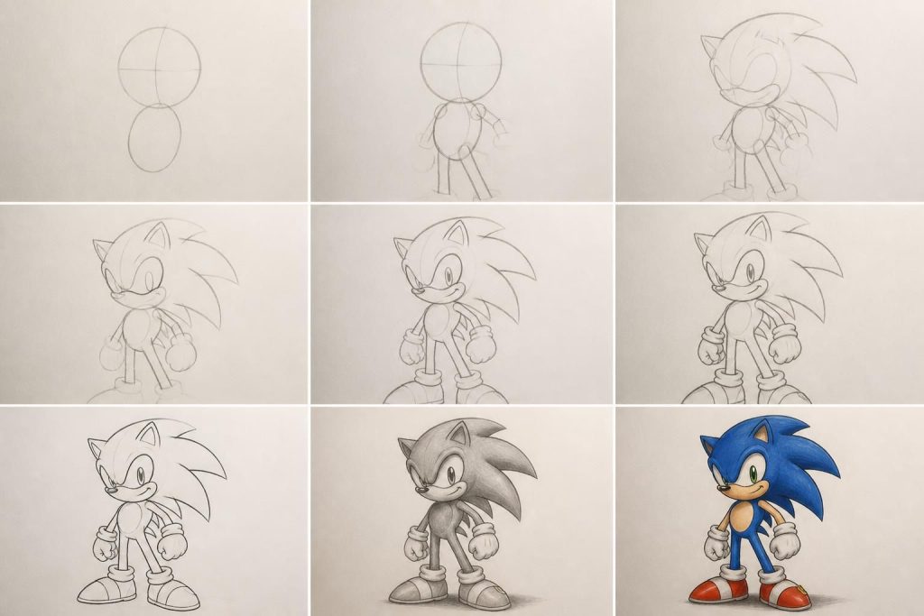 apprenez à dessiner sonic facilement grâce à nos conseils étape par étape, spécialement conçus pour les débutants. suivez ce guide simple pour créer votre propre sonic rapidement et avec plaisir.