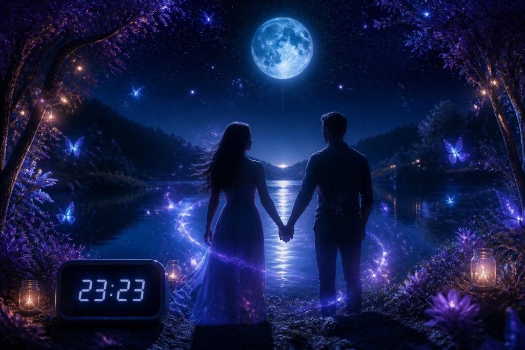 découvrez la signification spirituelle de l'heure miroir 23h23 et le message d'amour qu'elle vous transmet pour guider votre cœur et votre âme.
