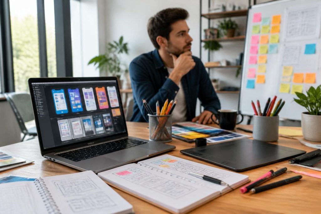 découvrez les métiers, missions et perspectives de carrière des ux et ui designers, des professionnels clés dans la création d'expériences utilisateurs optimales et d'interfaces attrayantes.